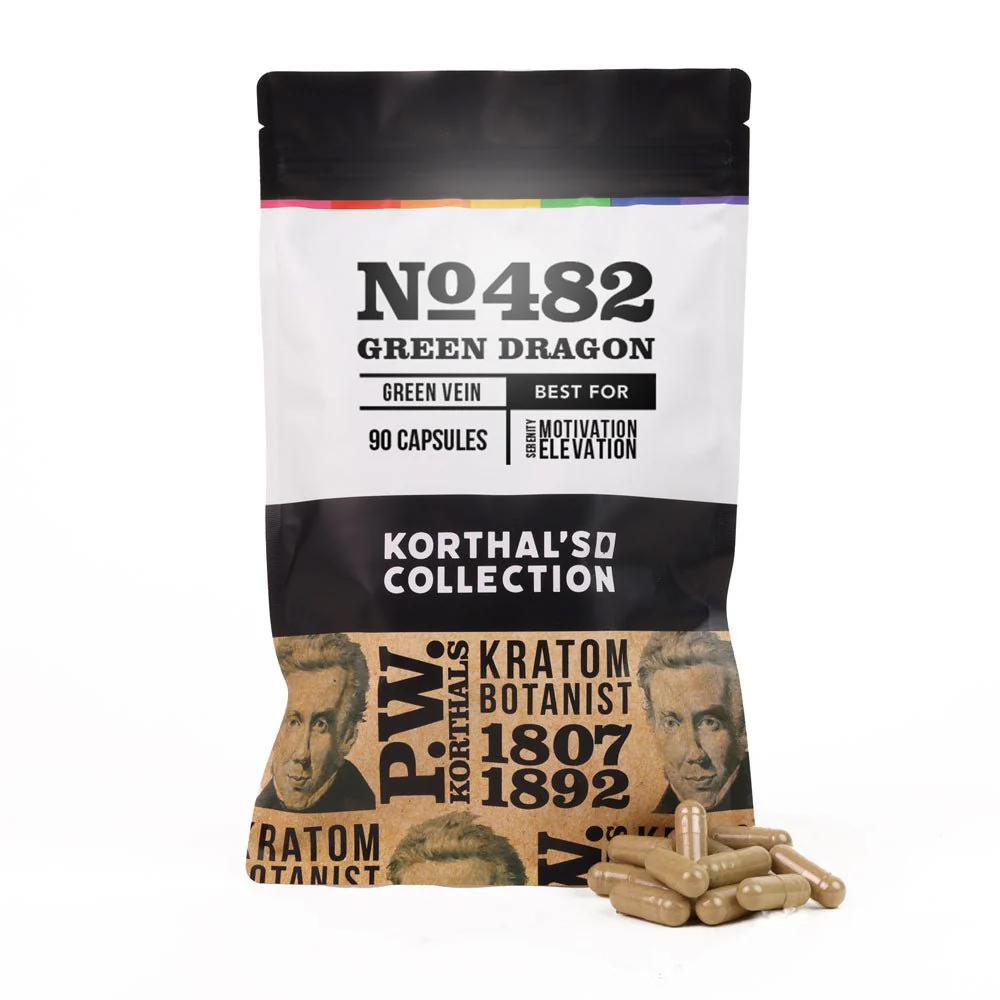 No 482 Green Dragon Kratom Capsules - Image 3